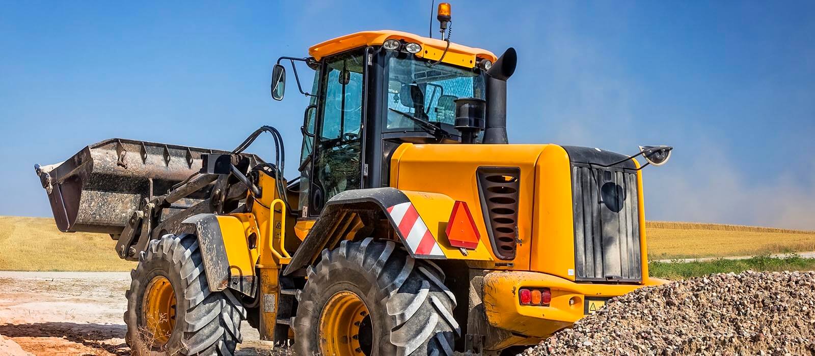 Wheel Loader Stock Photo